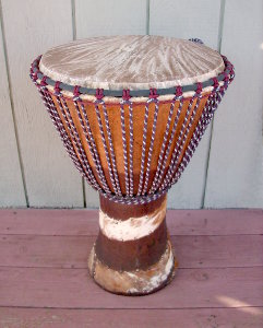 African djembe hand drum.
