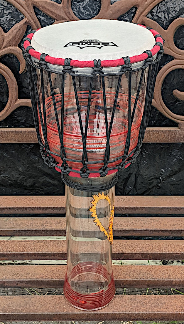 Hand Blown Glass Djembe Hand Blown Glass Djembe